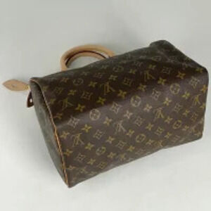 Louis Vuitton Monogram Boston Handbag Bag Commuter Brown Speedy